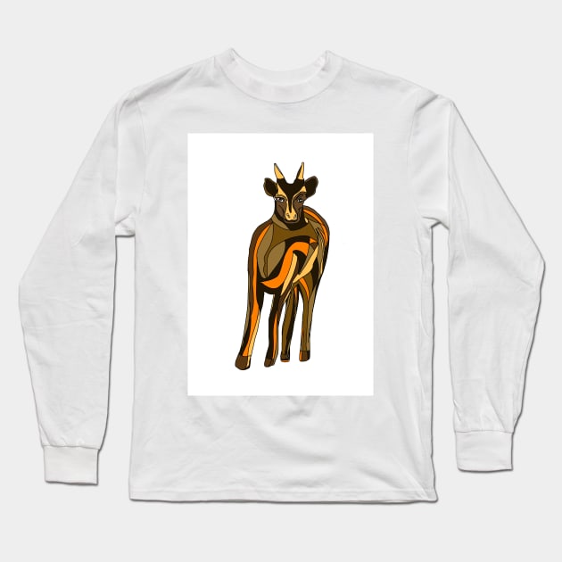 deer illustration Long Sleeve T-Shirt by Hahanayas